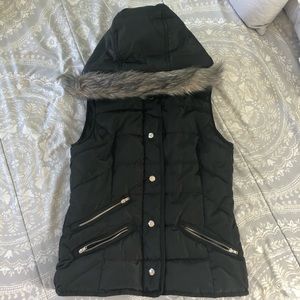 Black Vest Hoodie